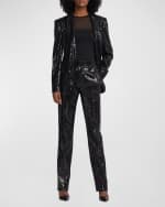 Image 4 of 6: Ralph Lauren Collection Odera Sequined Blazer Jacket