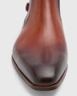 Image 4 of 6: Magnanni Men's Caspe Double-Buckle Chelsea Boots
