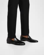 Image 2 of 6: Magnanni Men's Diaz Leather Loafers