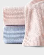 Image 2 of 5: Kassatex Seersucker King Duvet Cover