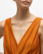 Image 5 of 5: Roberto Coin 18K Yellow Gold Diamond Starburst Pendant Necklace