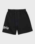Image 2 of 3: Palm Angels Boy's Classic Overlogo Sweat Shorts, Size 4-12