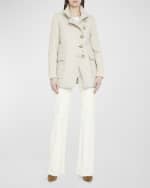 Image 5 of 6: Veronica Beard Crosbie Wide-Leg Patch Pocket Corduroy Jeans