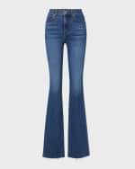 Image 1 of 4: Veronica Beard Cameron Bootcut Raw Hem Jeans