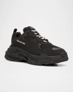Image 5 of 6: Balenciaga Men's Triple S Mesh Runner Sneakers