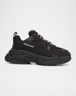 Image 1 of 6: Balenciaga Men's Triple S Mesh Runner Sneakers