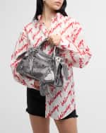 Image 3 of 6: Balenciaga Neo Cagole City Small Metallic Top-Handle Bag