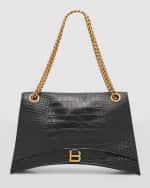 Image 1 of 6: Balenciaga Crush Large Chain Bag Crocodile Embossed