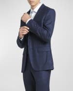 Image 3 of 6: ZEGNA Men's Centoventimila Tonal Plaid Wool Suit