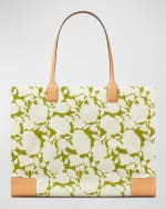 Image 4 of 5: Tory Burch Ella Flower-Print Tote Bag