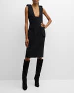 Image 2 of 6: Salon 1884 Vero Plunging Sleeveless Dress