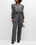 Image 5 of 6: Koche Pin-Dot Long-Sleeve Sports Jacket