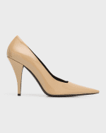 Image 1 of 6: THE ROW Lana Patent Stiletto Pumps