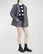 Image 7 of 7: Valentino Garavani Solid Mohair Wool Shorts