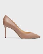 Image 1 of 6: Jimmy Choo Romy Leather Stiletto Pumps