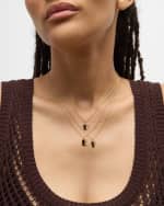 Image 5 of 5: Sydney Evan 14K Pure Block Initial Necklace