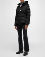 Image 2 of 6: Moncler Avoce Hooded Puffer Jacket with Elastic Belt