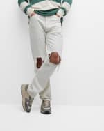 Image 2 of 6: Golden Goose Men's Running Sole Mesh and Leather Sneakers