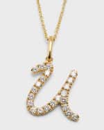 Image 1 of 5: Sydney Evan 14k Diamond Pave Initial Necklace