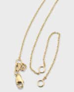 Image 2 of 3: Sydney Evan 14k Diamond Pave Initial Necklace