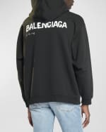 Image 4 of 6: Balenciaga Men's Hand Drawn Balenciaga Hoodie Medium Fit