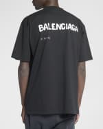 Image 5 of 6: Balenciaga Men's Hand Drawn Balenciaga T Shirt Large Fit
