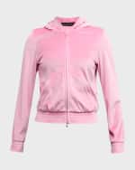 Image 2 of 6: Balenciaga BB Paris Strass Zip Up Hoodie Fitted