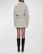 Image 2 of 3: CLEA Chloe Boucle Wool Mini Skirt