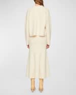 Image 2 of 3: CLEA Marta Wool Boucle Midi Skirt