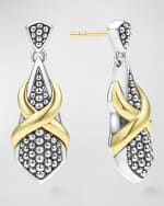 Image 3 of 4: LAGOS Embrace Two Tone X Drop Earrings