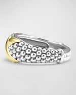 Image 5 of 5: LAGOS Embrace 18K Gold Two-Tone Caviar Ring