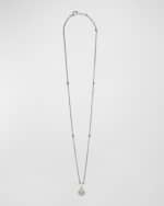 Image 4 of 5: LAGOS 18K Sterling Silver Rittenhouse Pave Diamond Necklace
