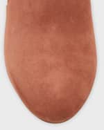 Image 4 of 6: Stuart Weitzman Flareblock Suede Block-Heel Knee Boots