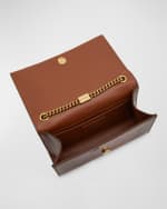 Image 5 of 6: Saint Laurent Kate Small Tassel YSL Wallet on Chain in Lizard-Embossed Leather