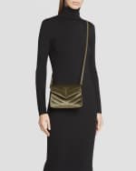 Image 2 of 6: Saint Laurent Loulou Toy YSL Crossbody Bag in Quilted Velvet
