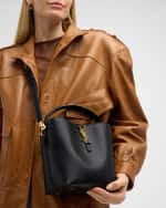 Image 2 of 6: Saint Laurent Le 37 Small YSL Bucket Bag in Spazzolato Leather