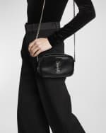 Image 2 of 6: Saint Laurent Lou Mini YSL Camera Bag in Spazzolato Leather