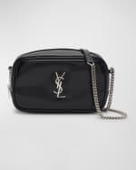 Image 1 of 6: Saint Laurent Lou Mini YSL Camera Bag in Spazzolato Leather