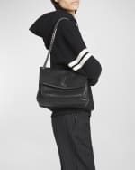 Image 2 of 6: Saint Laurent Niki Medium Flap YSL Shoulder Bag in Leather