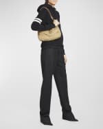 Image 2 of 6: Saint Laurent Calypso Small YSL Shoulder Bag in Shearling