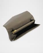 Image 5 of 6: Saint Laurent YSL Monogram Large Envelope Flap Wallet in Smooth Leather