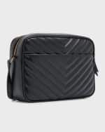 Image 4 of 6: Saint Laurent Lou Medium YSL Camera Bag with Pocket in Quilted Leather