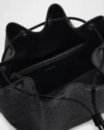 Image 5 of 6: Saint Laurent Le Monogram Bucket Bag in Spazzolato Leather