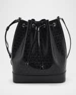 Image 1 of 6: Saint Laurent Le Monogram Bucket Bag in Spazzolato Leather