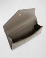 Image 5 of 6: Saint Laurent YSL Monogram Small Flap Wallet in Smooth Leather