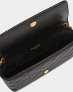 Image 3 of 6: Saint Laurent Gaby Phone Holder YSL Crossbody Bag in Quilted Smooth Leather