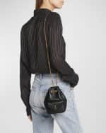 Image 2 of 6: Saint Laurent Joe Mini YSL Bucket Bag in Smooth Leather
