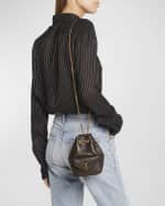 Image 2 of 6: Saint Laurent Joe Mini YSL Bucket Bag in Smooth Leather