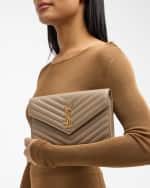 Image 3 of 6: Saint Laurent YSL Monogram Large Wallet on Chain in Smooth Leather