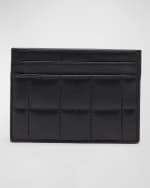 Image 3 of 3: Saint Laurent Card Case in Quilted Smooth Leather
